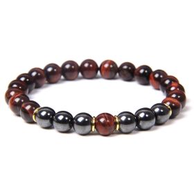 Black Gallstone Bracelet Tiger Eye Energy Fitness Men's Gift Jewelry (Option: 11 Style)