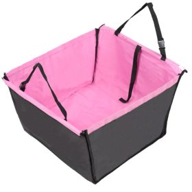Pet Car MatDog Car MatDog Mat Rear Row Single Seat Foldable Double-layer Dog Car Mat (Option: pink)
