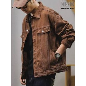 Formal And Well-fitting Denim Jacket (Option: Y035S)