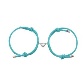 Simple Nylon Love Magnetic Bracelet (Option: Lack blue)