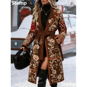 Fashionable Casual Long Coat (Option: Coffee1-2XL)