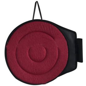 360 Degree Rotation Seat Cushion Mats For Chair Car Office Home Bottom Seats Breathable Chair Cushion For Elderly Pregnant Woman (Option: 2circle-Red)