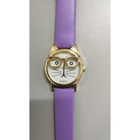 Lovely Cartoon Children Watch (Option: Purple)