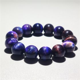 Star Sky Ball Peter Purple Tiger-eye Bracelet (Option: 14mm)