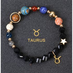 Eight Planets Twelve Constellations Bracelets Frosted Stone Beaded Bracelet (Option: Taurus Tangent stone)