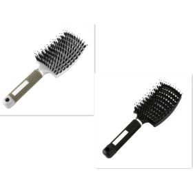 Hairbrush Anti Klit Brushy Haarborstel Women Detangler Hair Brush Bristle Nylon Scalp Massage  Teaser Hair Brush Comb (Option: Set B-Brush-Set)