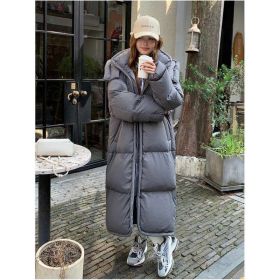 Women's Winter Thicken Cotton Clothes Coat (Option: Gray-S)