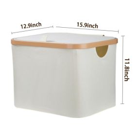 Available In Three Colors, With Or Without Lids, Perfect For Organizing Your Home And Keeping It Tidy. (Option: Beige-Without Lid)