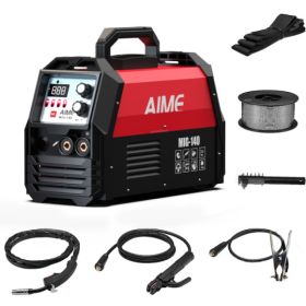 165 AMIG Welder, Four-in-one Multifunctional Welding Machine, With Wire-feed MIG  Gas MIG  LiftIG Manual Arc Welding, LED Digital Display And Synergis (Option: Red)