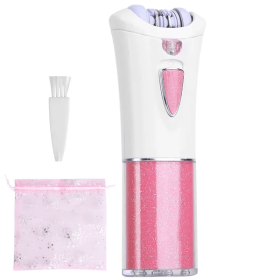Glide Epilator For Women Cordless Women Shaver Facial Body Hair Remover Razor (Option: pink)