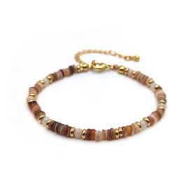 Colorful Natural Shell Hand-woven Beads Retro Twin (Option: BKS230006A)