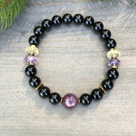 Women's versatile casual beaded bracelet (Option: 8mm)