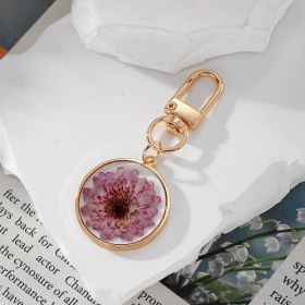 Ecofriendly Acrylic Keychain With Tassel With Brass Ring (Option: Purple)