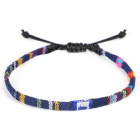 Hand Woven Rainbow Color Anklet Bohemian Style (Option: L)
