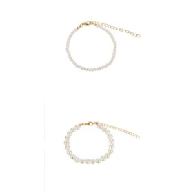 Vintage Pearl Necklace Women's High-grade Ins Style Simple (Option: Suit)