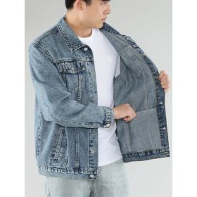 Formal And Well-fitting Denim Jacket (Option: Y032S)
