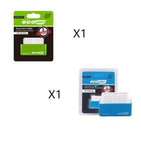 Plug And Play ECOOBD2 Gasoline Car Fuel Economy ECO OBD2 Driver (Option: Blue1Green1)