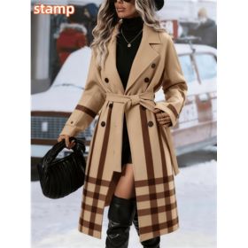 Fashionable Casual Long Coat (Option: Brown6-S)