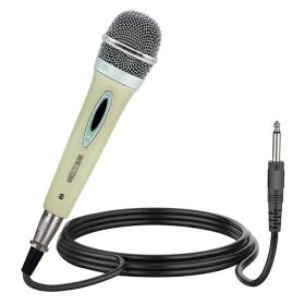 5 CORE Microphone Dynamic Vocal Handheld Mic Cardioid Unidirectional Microfono W On Off Switch + XLR Audio Cable For Singing Karaoke Public Speaking & (Option: white)