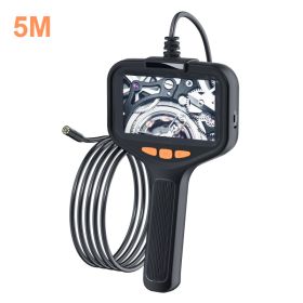 Borescope With Light, Industrial Endoscope Inspection Camera  With Light - 2,5,10m Snake Camera For Automotive, Aircraft, And Pipe Inspection - Portab (Option: 5M)