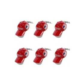6PCS Trump Redcap Keychain Pendant Hanging Ornament (Option: 6Pcs)