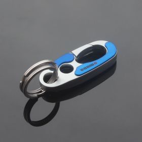 Meida Men's Car Keychain Solid Metal Waist Hanging (Option: 3752Blue)