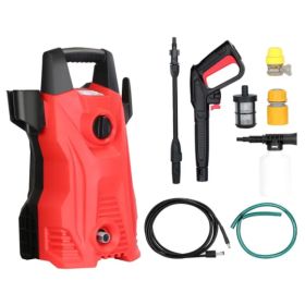 Electric High Pressure Washer 3000PSI Max 2.6GPM Powerful Car Washer Pressure Cleaner With Adjustable Spray Nozzle Soap Dispenser IPX5 Waterproof For (Option: Red)