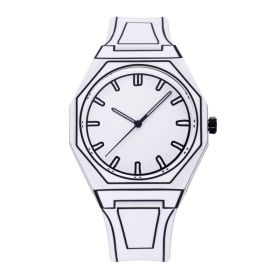 Deep Waterproof Watch Comic Style (Option: white)