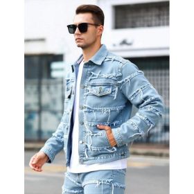 Formal And Well-fitting Denim Jacket (Option: Y029S)