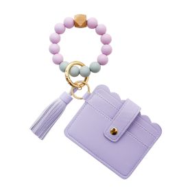 Silicone Bracelet Wrist Keychain Pendant (Option: K68230 Fumigating Purple)