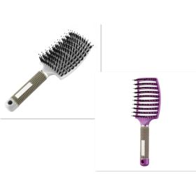 Hairbrush Anti Klit Brushy Haarborstel Women Detangler Hair Brush Bristle Nylon Scalp Massage  Teaser Hair Brush Comb (Option: Set F-Brush-Set)