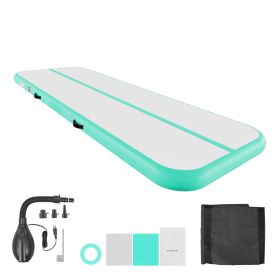 Inflatable Gymnastics Air Mat 10 Ft Training Mats W/ Electric Pump, 4 Inches Thick Sturdy Tumble Track, Tumbling Mat For Home Use/Gym/Outdoor/Yoga/Che (Option: Default)