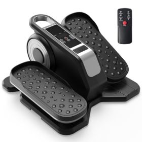 Compact Under-Desk Elliptical --Quiet Mini Pedal Exerciser With Adjustable Speed And LED Display (Option: silver)