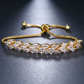 Fashion horse eye zircon bracelet (Option: Gold A)