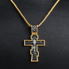 Cross Jesus Pendant Necklace (Option: silver)