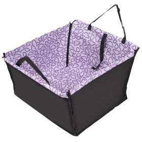 Pet Car MatDog Car MatDog Mat Rear Row Single Seat Foldable Double-layer Dog Car Mat (Option: Purple clouds)