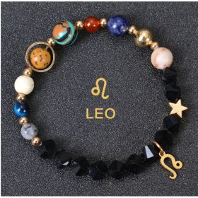 Eight Planets Twelve Constellations Bracelets Frosted Stone Beaded Bracelet (Option: Leo Tangent stone)