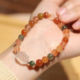 Hetian Jade Rabbit Bracelet For Women (Option: Jinsi Jade Rabbit 8MM)