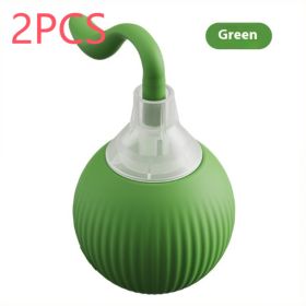Interactive Cat Toy Ball Super Drive Cat Rolling Ball (Option: Magic Tail Style Green 2PCS)