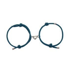 Simple Nylon Love Magnetic Bracelet (Option: Kong Lan)