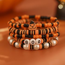 Personality Simple Bat Crystal Bracelet Suit (Option: 03 5295 Mixed Colors)