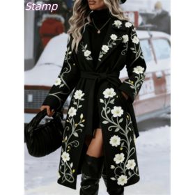 Fashionable Casual Long Coat (Option: Black5-L)