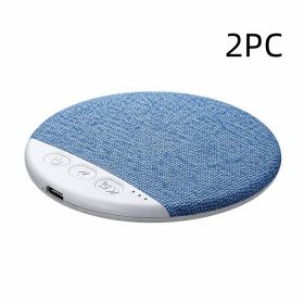 Ultra-Thin White Noise Bluetooth Speaker for Pillow - Wireless Sleep Aid Device with Soothing Sounds for Bedtime Relaxation (Option: Blue 2PC-Standard)
