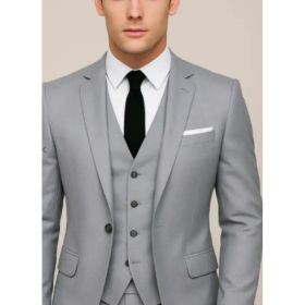 New Mens Formal Trousers For Suits And Professional Outerwear (Option: Light gray-L-One button)
