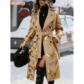 Fashionable Casual Long Coat (Option: Khaki2-2XL)