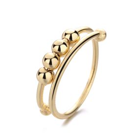 Accessories Amazon Ins Geometric Beaded Bracelet (Option: Gold-Silver-100PCS)
