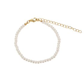 Vintage Pearl Necklace Women's High-grade Ins Style Simple (Option: 5620302 4mm Bracelet)