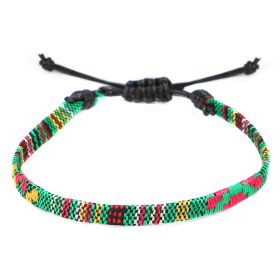 Hand Woven Rainbow Color Anklet Bohemian Style (Option: O)