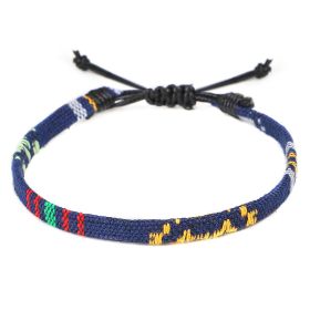 Hand Woven Rainbow Color Anklet Bohemian Style (Option: M)