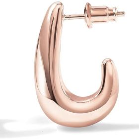 Fashion Metal Geometric Earrings Jewelry (Option: Rose Gold)